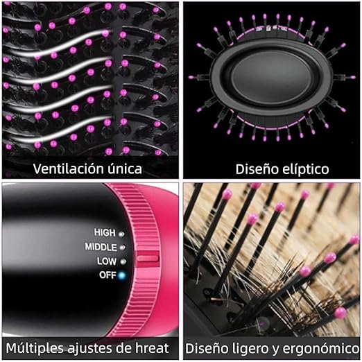 CEPILLO DE AIRE IONICO 4 EN 1