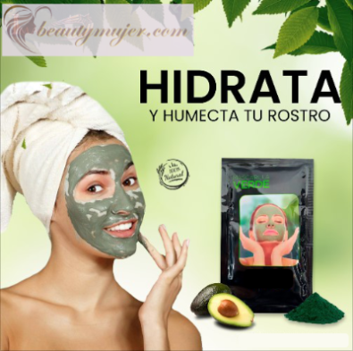 Mascarilla Verde de Algas Marinas y Aguacate