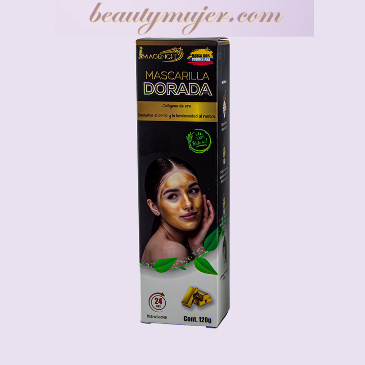 Mascarilla Dorada con Colágeno de Oro